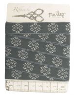 16 mm med mønster Snowflake