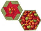 Vis produktside for: 6-kantet lysedug med æbler