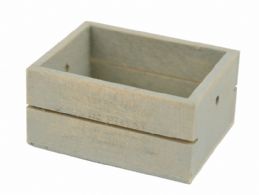 Trækasse, lys pastelgrøn