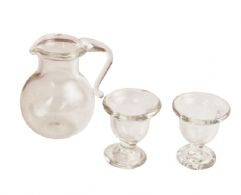 Glas-kande og 2 glas