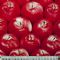 Collage af røde æbler