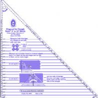 Diagonal Set triangle ruler, Large