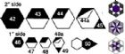 Vis produktside for:&nbsp;Template set G - Små Hexagoner