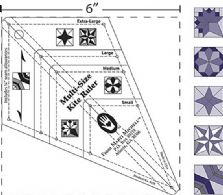 Multi-size Kite ruler