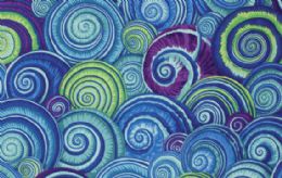 Spiral Shells - PJ073-blue