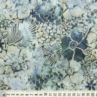Lys grå-blå batikblomst-mønster