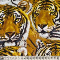 Collage af tigerhoveder